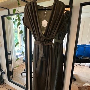 Green/Khaki Maxi Dress